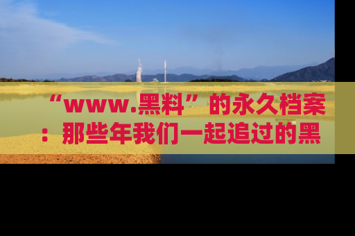 “www.黑料”的永久档案：那些年我们一起追过的黑料真相
