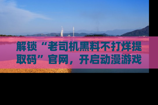 解锁“老司机黑料不打烊提取码”官网，开启动漫游戏的新次元之旅！