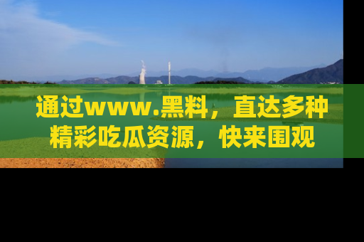 通过www.黑料,直达多种精彩吃瓜资源,快来围观