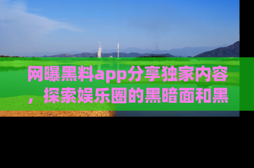 网曝黑料app分享独家内容，探索娱乐圈的黑暗面和黑料