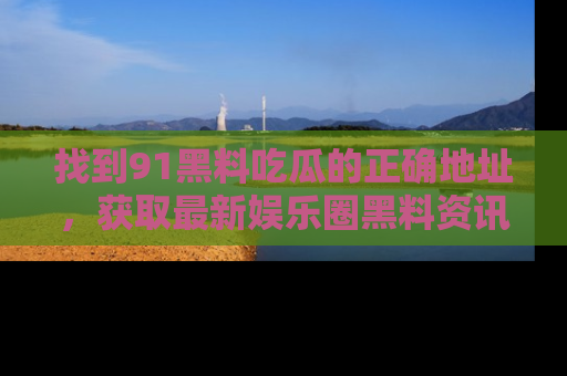 找到91黑料吃瓜的正确地址,获取最新娱乐圈黑料资讯